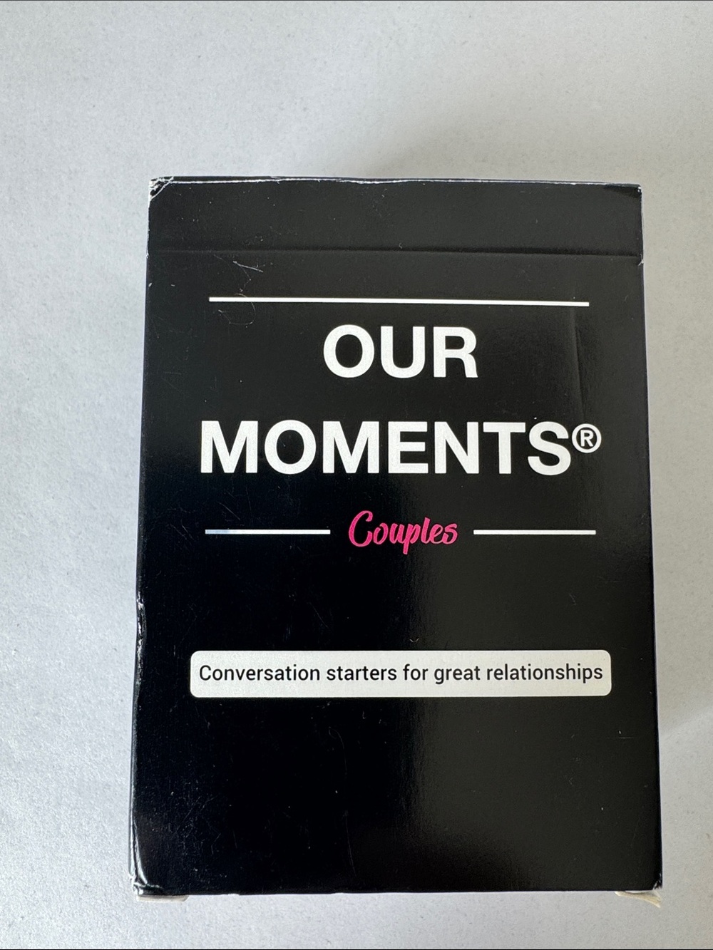 OUR MOMENTS Couples Conversation Starter Cards